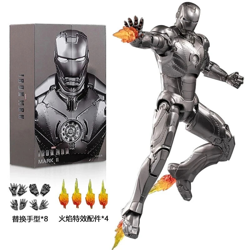 ZD Toys Serie Iron Man Articulado MK1 MK2 MK3 MK4 MK5 MK6 MK7 MK42 MK43 MK50 Figura de Acción de Película 7 Pulgadas Muñecos Mark