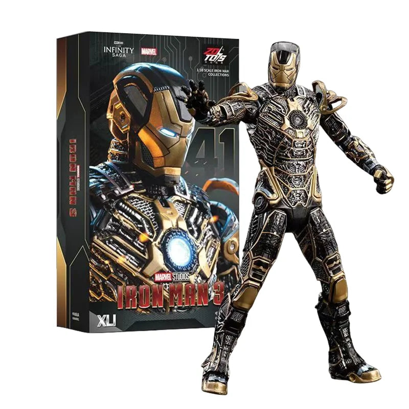 ZD Toys Serie Iron Man Articulado MK1 MK2 MK3 MK4 MK5 MK6 MK7 MK42 MK43 MK50 Figura de Acción de Película 7 Pulgadas Muñecos Mark