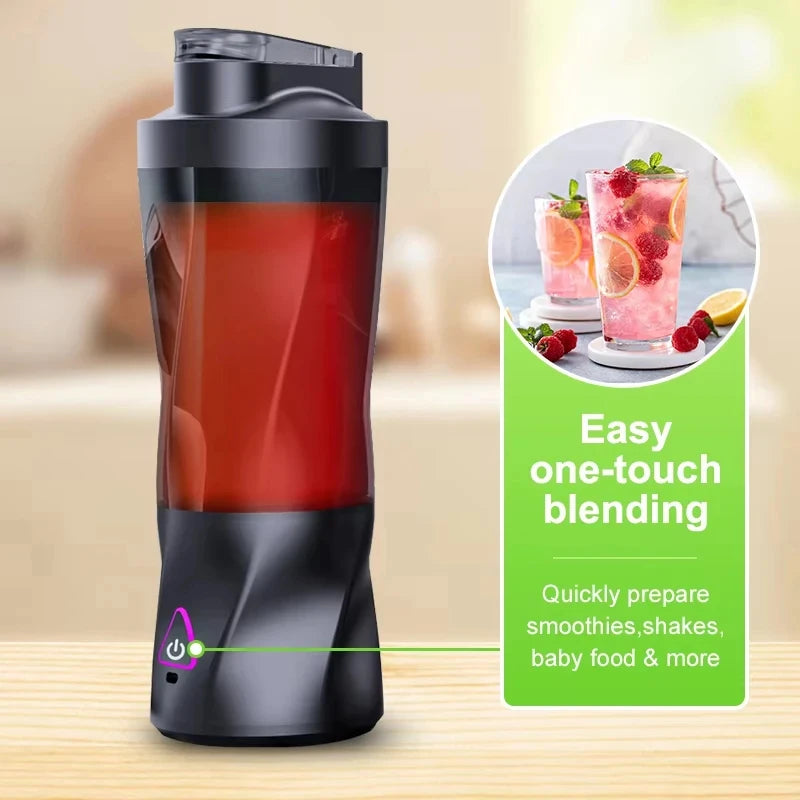 Portable Electric Juicer Blender – 700ml USB Rechargeable Smoothie Cup