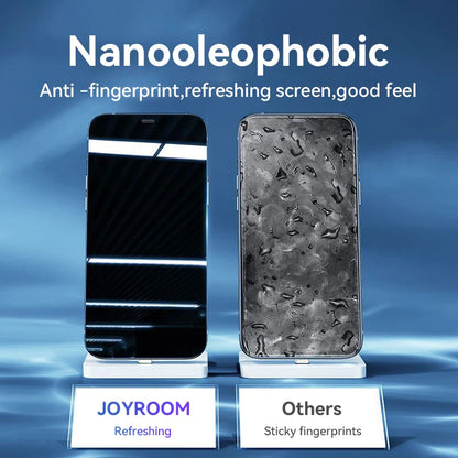 Protector de pantalla de vidrio templado HD ultratransparente Joyroom para iPhone 15, 16 y 17 Pro Max