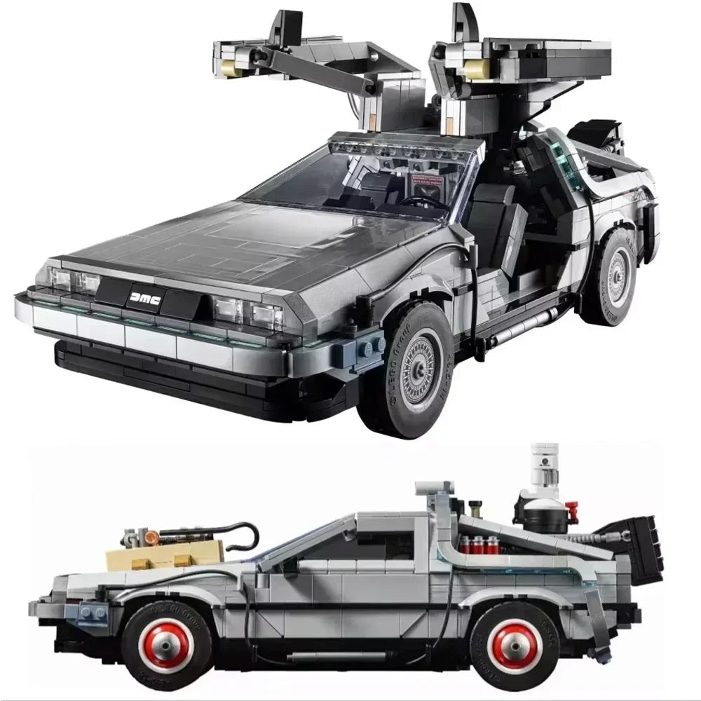DeLorean DMC-12 Time Machine Brick Model – Back to the Future Collectible Build