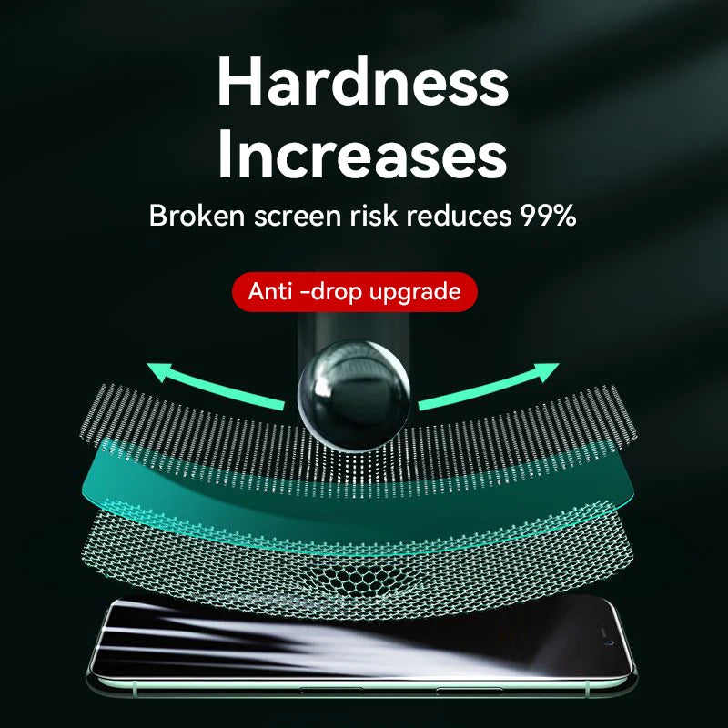 Protector de pantalla de vidrio templado HD ultratransparente Joyroom para iPhone 15, 16 y 17 Pro Max