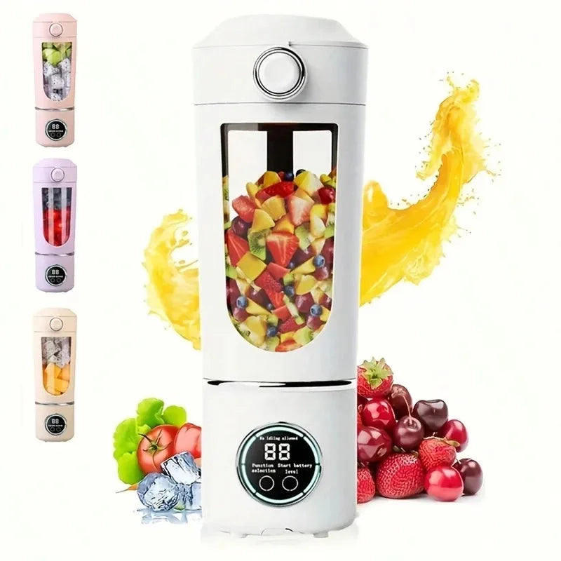 Portable 2-in-1 Juice Maker Blender – 700ml 12-Blade Smoothie Bottle