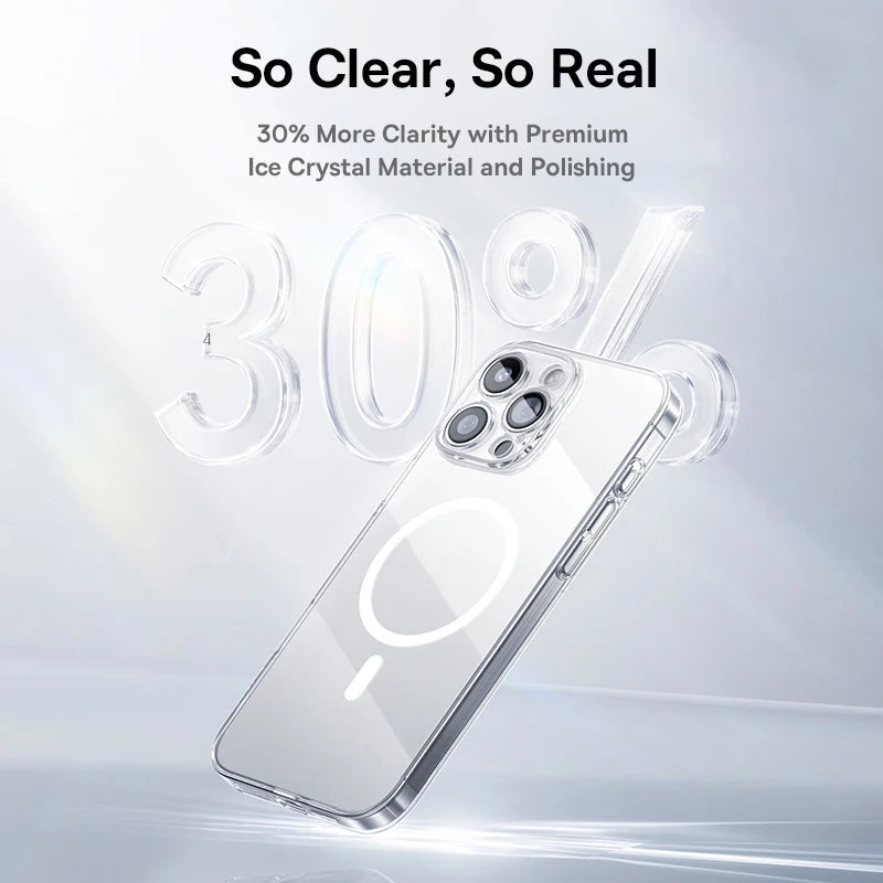 Magnetic MagSafe Case for iPhone 11–17 Pro Max – Slim PC Protection with Wireless Charging Support