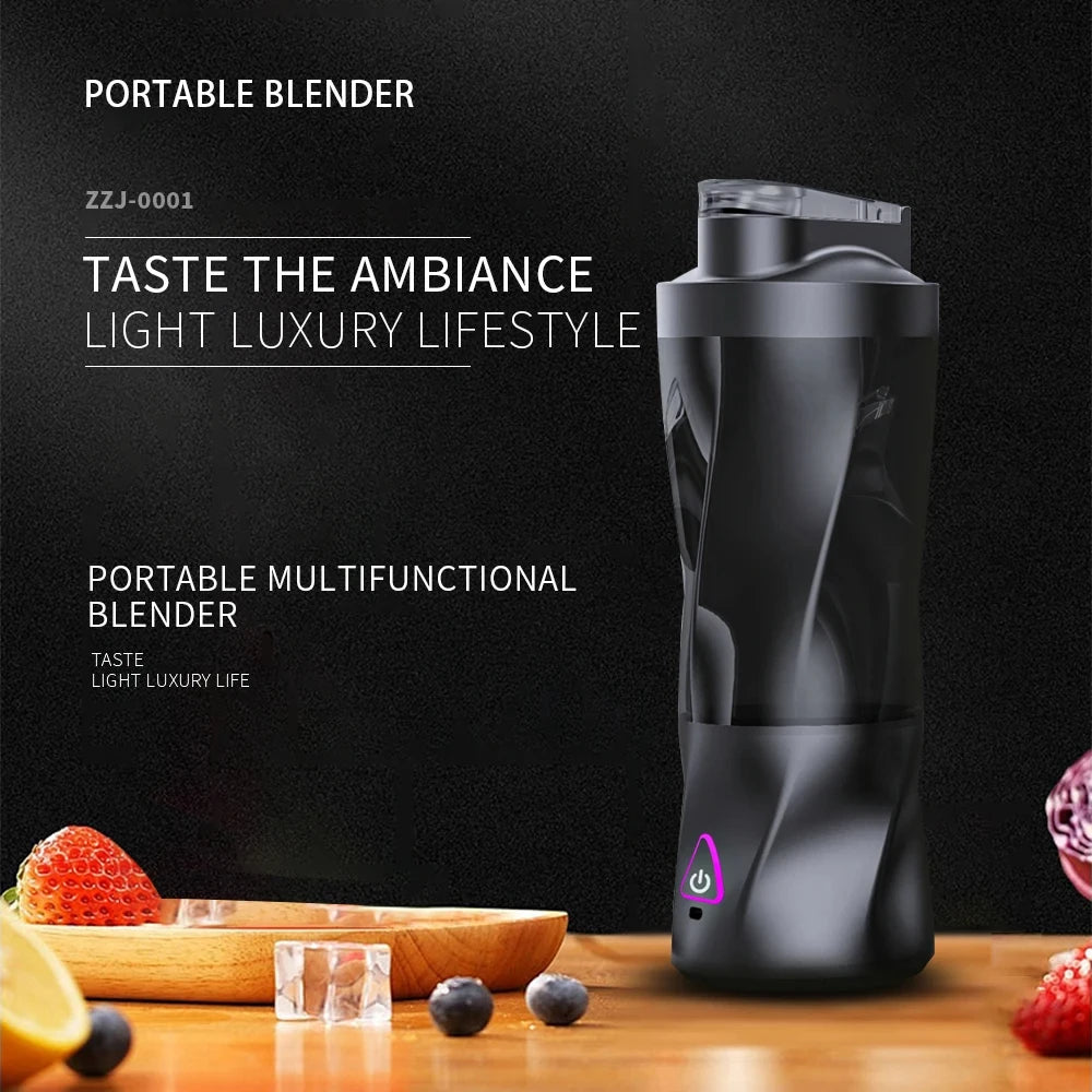 Portable Electric Juicer Blender – 700ml USB Rechargeable Smoothie Cup