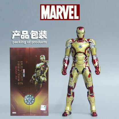 ZD Toys Serie Iron Man Articulado MK1 MK2 MK3 MK4 MK5 MK6 MK7 MK42 MK43 MK50 Figura de Acción de Película 7 Pulgadas Muñecos Mark