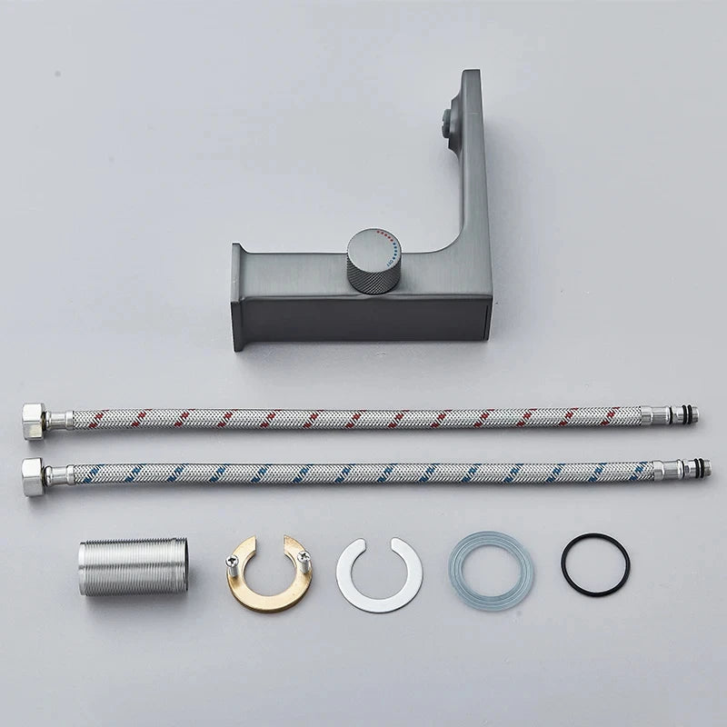 LuxTemp Digital Bathroom Sink Tap – LED Temperature Display Hot & Cold Water Mixer