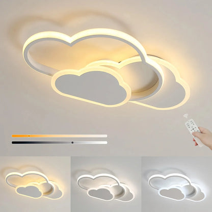 Cloud Haven LED Ceiling Light – Soft Dimmable Ambient Glow for a Calm & Elegant Living Room