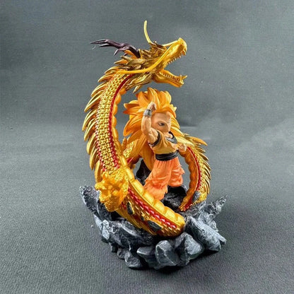 Figura de PVC de 14 cm de Goku SSJ3 de Dragon Ball Z (versión Q) – Modelo de colección de anime 