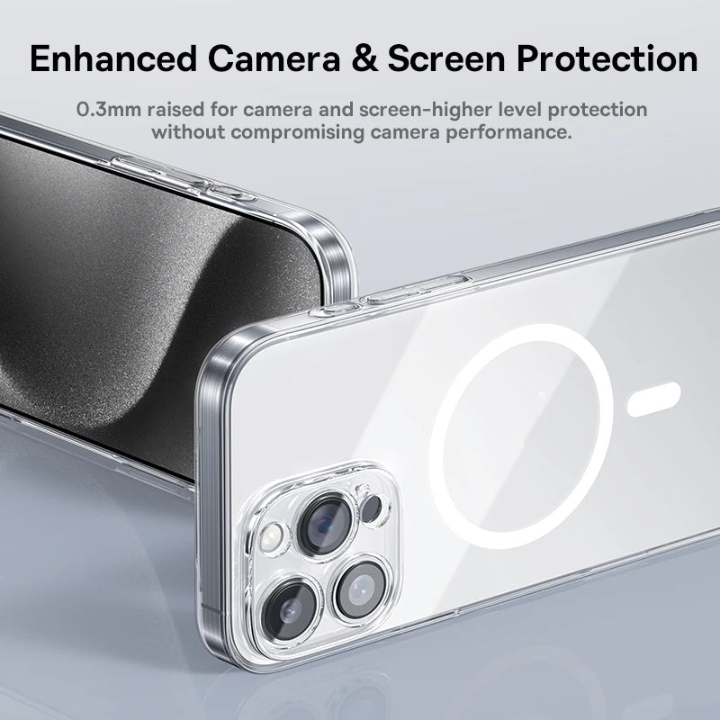 Magnetic MagSafe Case for iPhone 11–17 Pro Max – Slim PC Protection with Wireless Charging Support