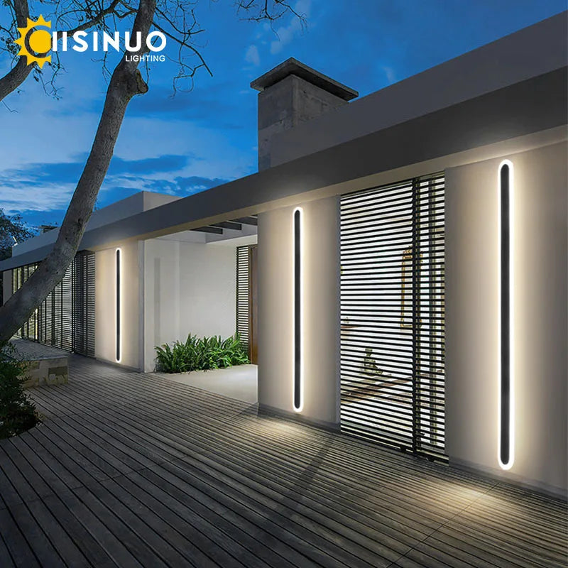 Modern Waterproof LED Wall Light – Aluminium IP65 Exterior Porch & Garden Lamp