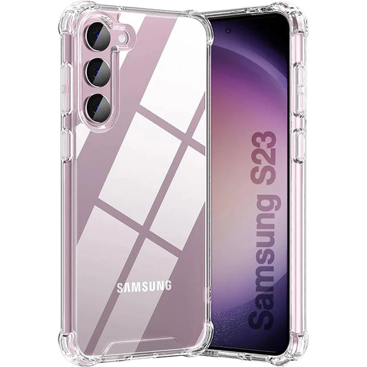 HybridShield Clear Shockproof Case – Ultra Protective Cover for Samsung Galaxy & A Series