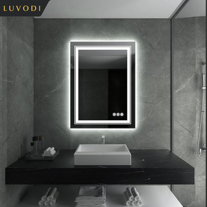 EclipseLux LED Bathroom Mirror – Touch Sensor, Dimmable Lighting & Anti-Fog Clarity