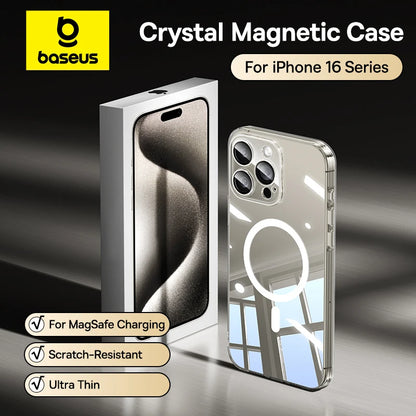 Magnetic MagSafe Case for iPhone 11–17 Pro Max – Slim PC Protection with Wireless Charging Support