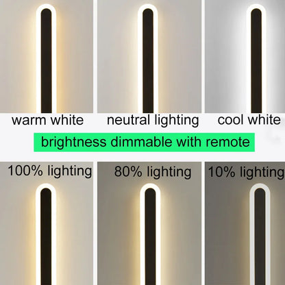 Modern Waterproof LED Wall Light – Aluminium IP65 Exterior Porch & Garden Lamp