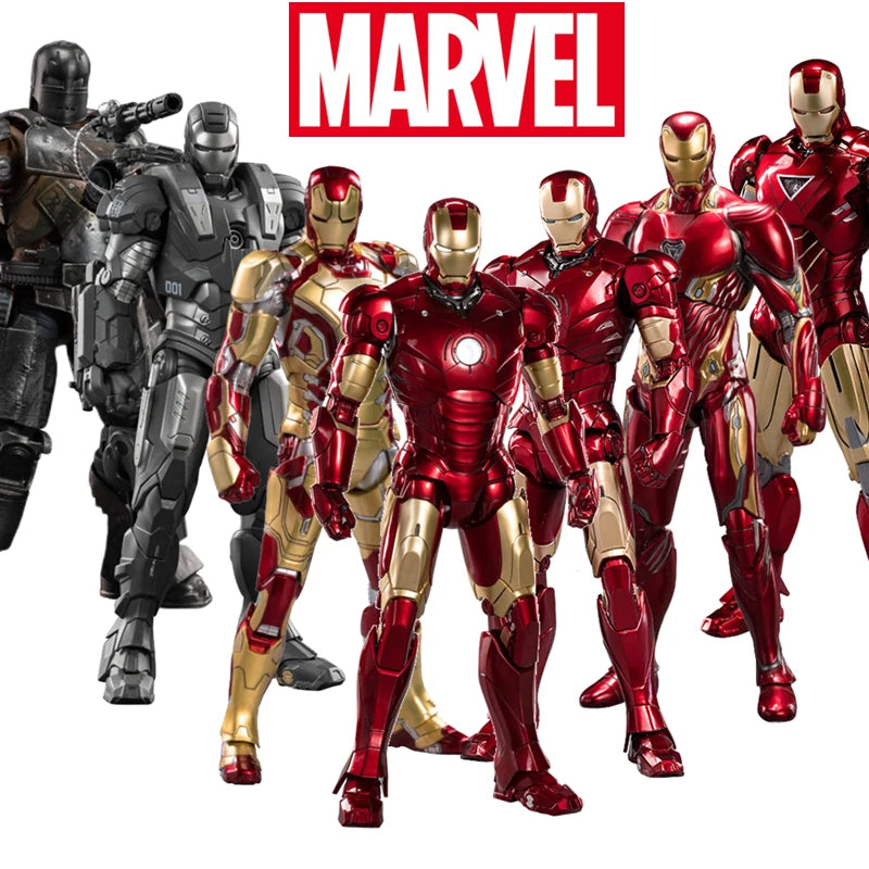 ZD Toys Serie Iron Man Articulado MK1 MK2 MK3 MK4 MK5 MK6 MK7 MK42 MK43 MK50 Figura de Acción de Película 7 Pulgadas Muñecos Mark