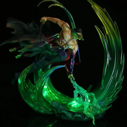 One Piece Zoro 24cm Glow Figure – Premium Anime PVC Statue Toy Gift for Fans