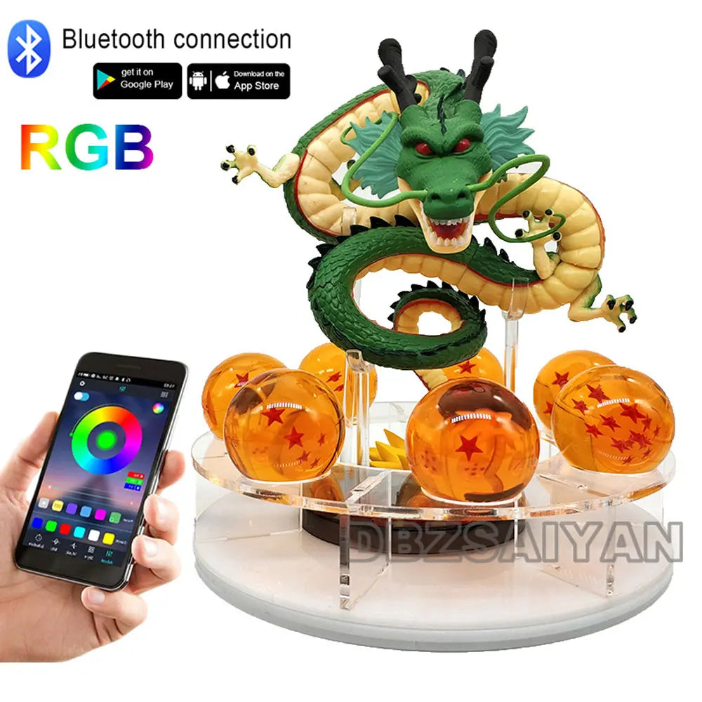 Dragon Ball Shenlong LED Lamp & Goku Figure – Premium Anime Collection Gift