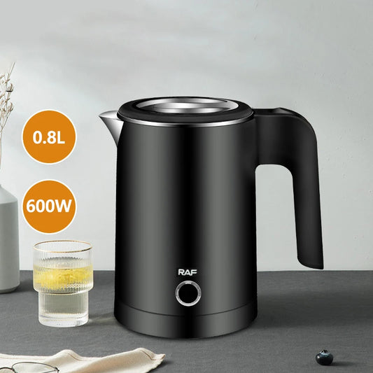 SmartSip™ Mini Electric Kettle 0.8L – Portable Stainless Steel Kettle for Tea & Coffee