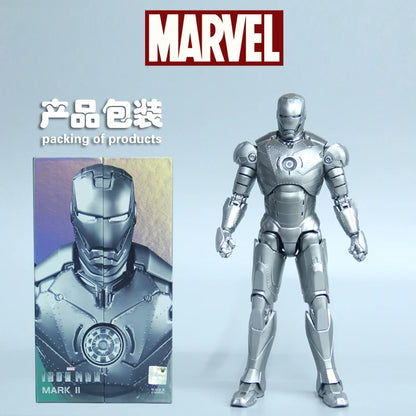 ZD Toys Serie Iron Man Articulado MK1 MK2 MK3 MK4 MK5 MK6 MK7 MK42 MK43 MK50 Figura de Acción de Película 7 Pulgadas Muñecos Mark