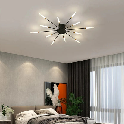 Modern Nordic LED Ceiling Light – Fireworks Style Living Room Chandelier