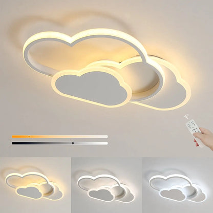 Cloud Haven LED Ceiling Light – Soft Dimmable Ambient Glow for a Calm & Elegant Living Room