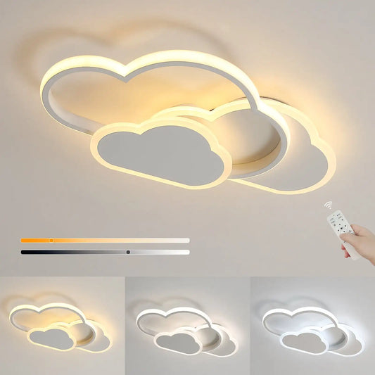 Cloud Haven LED Ceiling Light – Soft Dimmable Ambient Glow for a Calm & Elegant Living Room