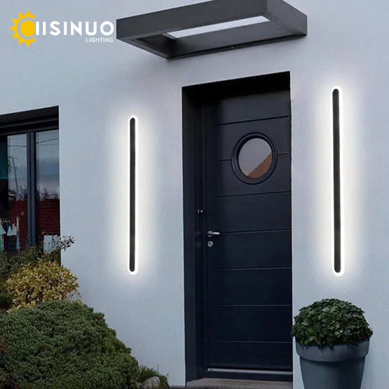 Modern Waterproof LED Wall Light – Aluminium IP65 Exterior Porch & Garden Lamp